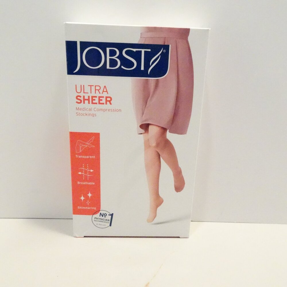 Jobst Ultra Sheer Compression Stockings Sun Bronze Knee High Size M